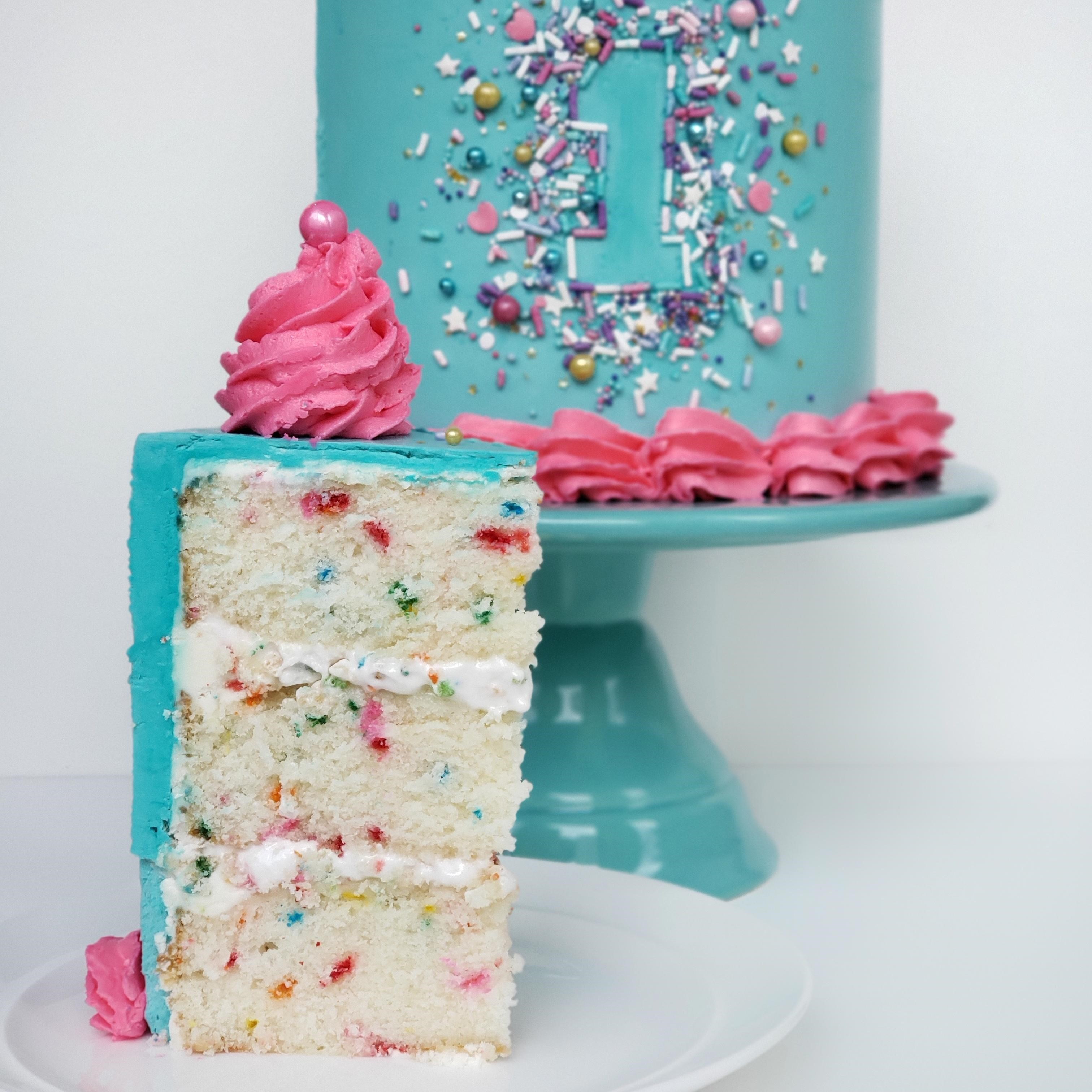 Funfetti Rice Krispies Cake – Basil and Buttercream